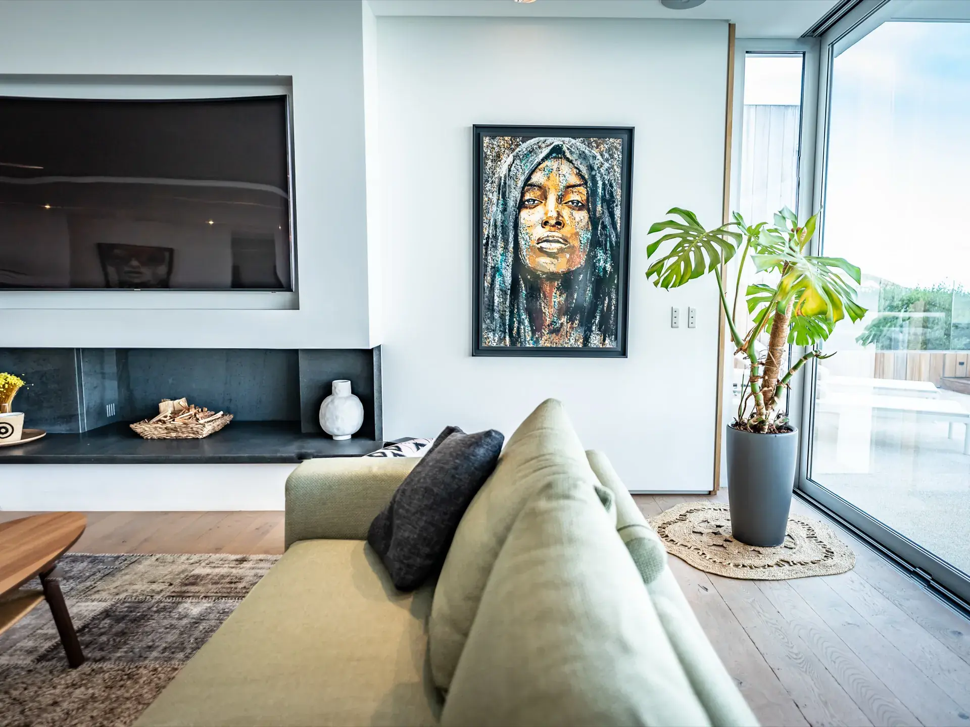 Coin lecture et détente du salon - Villa Azaitu